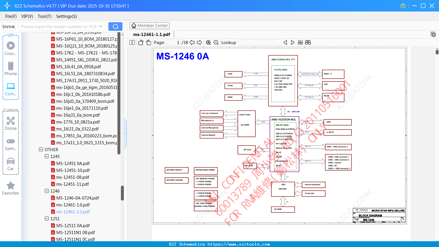 Laptop MSI Ms-12461-1.1